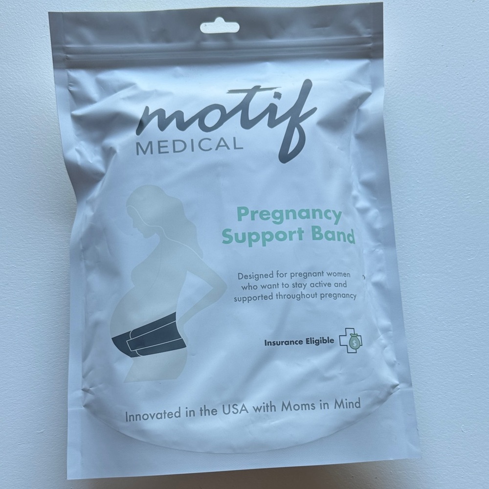 Motif Medical Pregnancy Support Band - White sz M